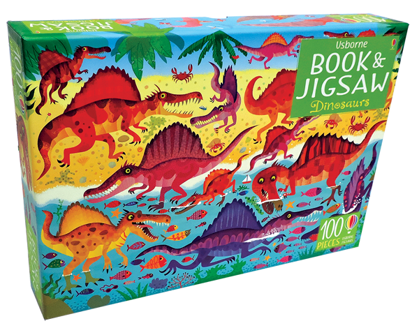 Usborne Books & More. Dinosaurs - Book & Jigsaw Puzzle (100 pcs)